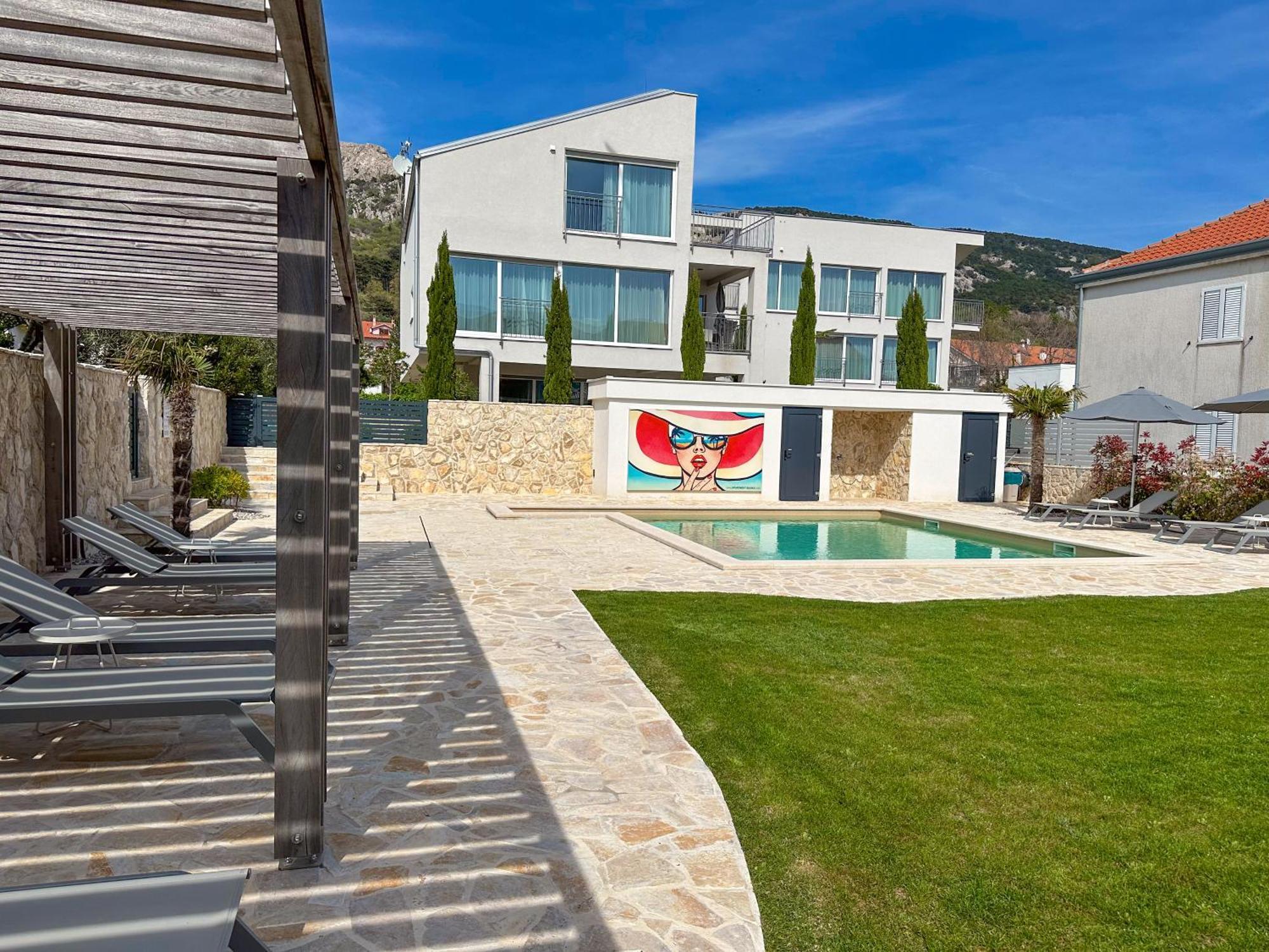 Apartment Baska, Exklusive Apartments Mit Poolarea In Baska, Krk - Kroatien Eksteriør bilde