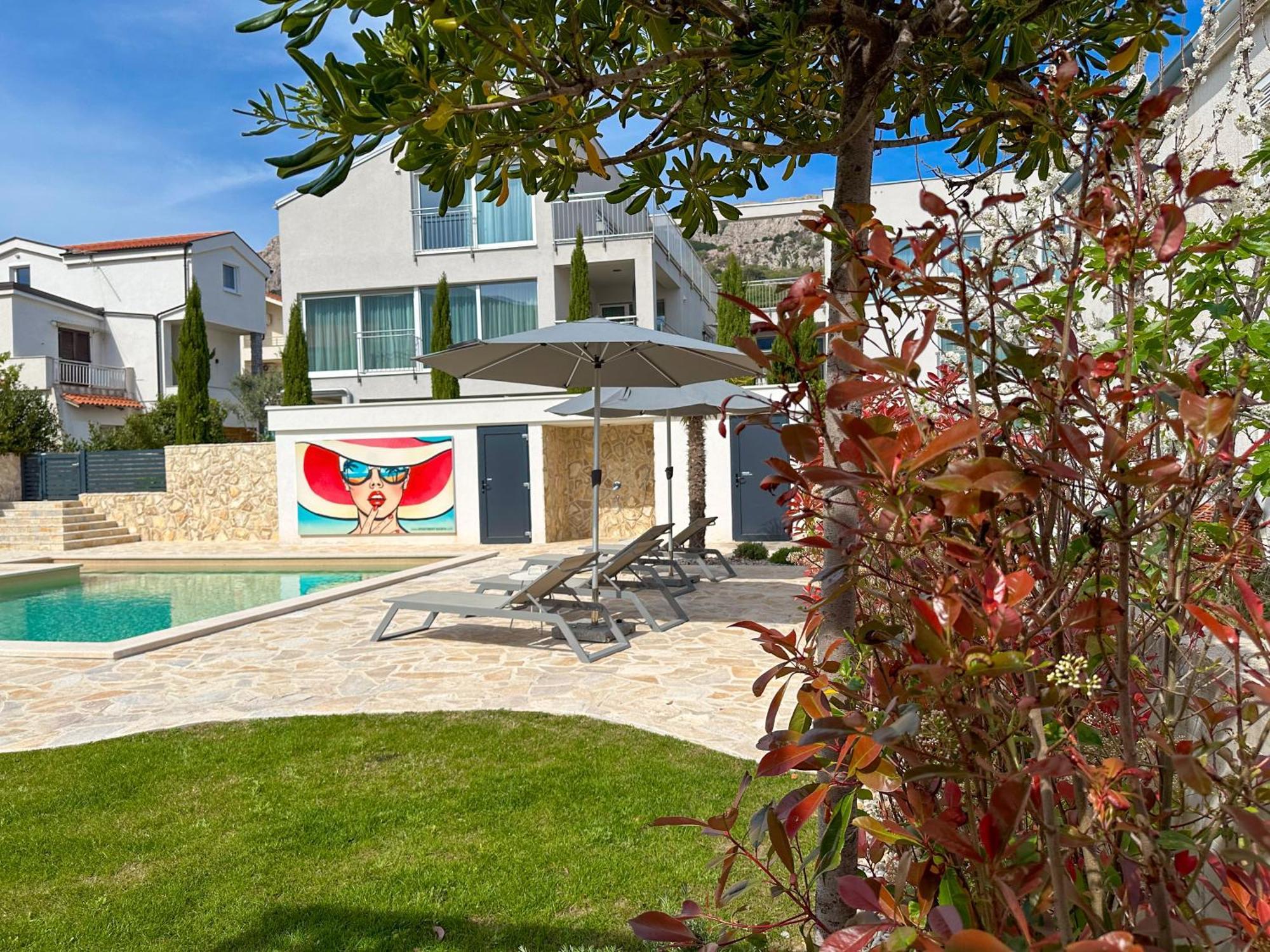 Apartment Baska, Exklusive Apartments Mit Poolarea In Baska, Krk - Kroatien Eksteriør bilde