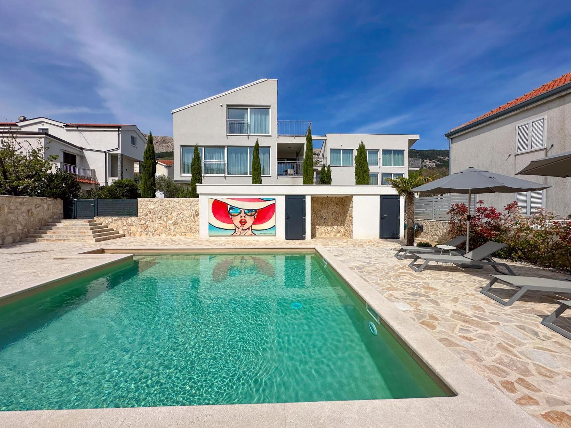 Apartment Baska, Exklusive Apartments Mit Poolarea In Baska, Krk - Kroatien Eksteriør bilde